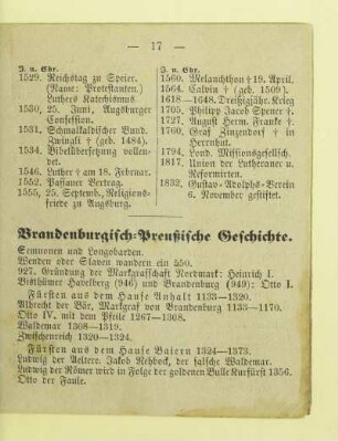 Brandenburgisch-Preußische Geschichte