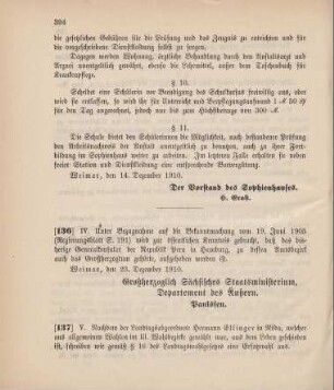 Nr. 137: Ministerialbekanntmachung, betreffend die Ersatzwahl eines Landtagsabgeordneten