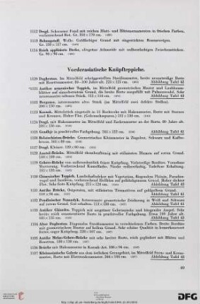 Vorderasiatische Knüpfteppiche (Nr. 1120-1173)