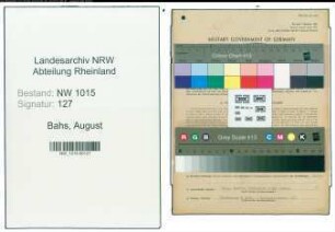 Entnazifizierung August Bahs , geb. 18.02.1906 (Friseur)