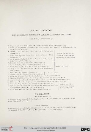 Zentral-Direktion des Kaiserlich Deutschen Archäologischen Instituts