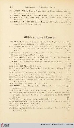 Altfürstliche Häuser (Nr. 3496-5806)