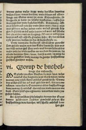 vi. Worup de husholdinge tho richten sy.