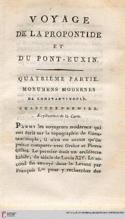 Chapitre premier: Explication de la Carte