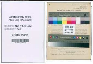 Entnazifizierung Martin Erkens , geb. 22.05.1899 (Kaufmann)