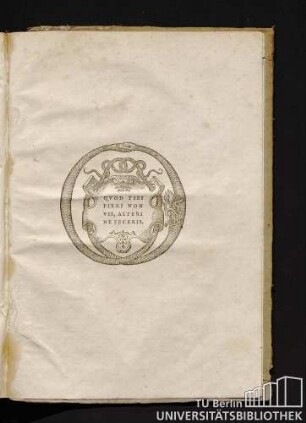 Quod Tibi Fieri Non Vis, Alteri Ne Feceris. [Exlibris]