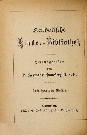 Lioba. Eine deutsche Heilige : der Jugend erzählt