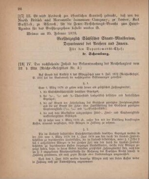 18. Ministerial-Bekanntmachung, die Außerkurssetzung verschiedener Landes-Silber- und Kupfermünzen betreffend