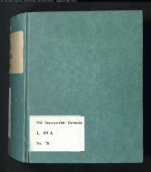 Gogerichtsregister Vogtei Detmold