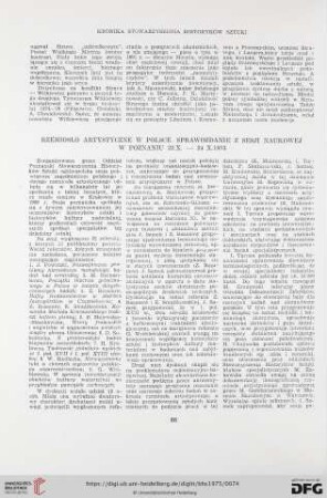 Rzemiosło artystyczne w Polsce. Sprawozdanie z Sesji Naukowej w Poznaniu 22.X.-24.X.1973