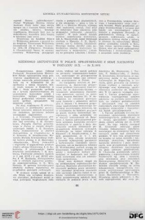 Rzemiosło artystyczne w Polsce. Sprawozdanie z Sesji Naukowej w Poznaniu 22.X.-24.X.1973