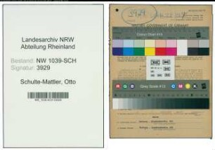 Entnazifizierung Otto Schulte-Mattler , geb. 14.01.1895 (Gastwirt)