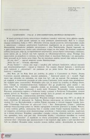17: Czarnomin : pałac z dwudziestodolarowego banknotu