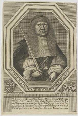 Bildnis des Wolfgangus Philippus, Comes ac Dominus in Pappenheim