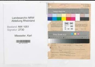 Entnazifizierung Karl Miesseler , geb. 04.11.1895 (Beamter)