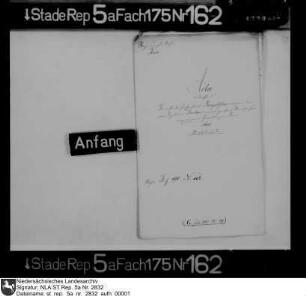 Memorial des Lizentinspektors Martin Bengtson wegen vom Kapitän Starck(e) verweigerter Akzise für Hamburger Bier
