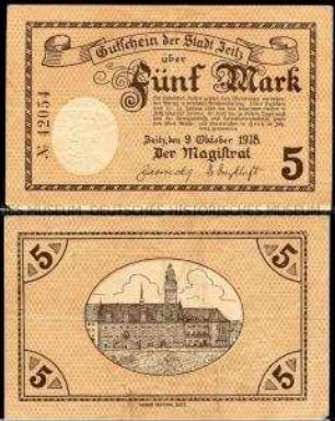 Zeitz, Notgeld, 5 Mark