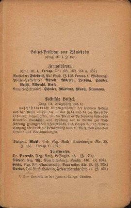 Polizei-Präsident von Windheim