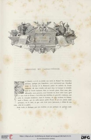 École de Parme - Origine et caractères