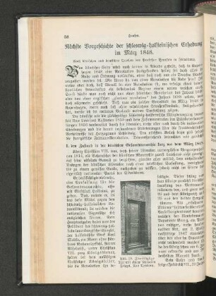 Nächste Vorgeschichte der schleswig=holsteinischen Erhebung im März 1848.