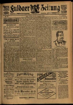 Zweite Ausgabe vom Freitag, den 23. Dezember 1904.