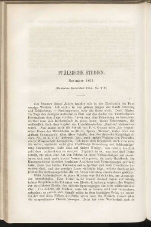 Pfälzische Studien.