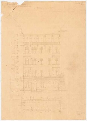 Siedlung Haeselerstraße, Berlin-Charlottenburg: Block 16, Haeselerstraße 1-7c/Königin-Elisabeth-Straße 33-37: Teilansicht Haeselerstraße