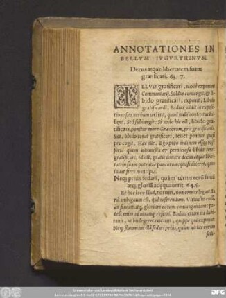 In C. Crispi Salustii Bellum Catilinarium, Henrici Glareani Annotationes. L. Catilina nobili genere natus. Annotationes In Bellum Iugurthinum. Decus atque libertatem suam gratificari. 63. 7.