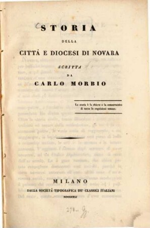 Storia della città e diocesi di Novara