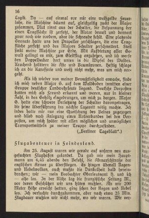 16-28, Flugabenteuer in Feindesland - Im Zeppelin über Feindesland