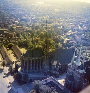 Erfurter Dom : Blickrichtung Süden