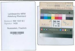 Entnazifizierung Friedrich Nuesselein , geb. 25.05.1900 (Buchhalter)