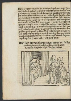Wie sich Andolosia zu einem artzet verstellet der künigin ain tail die hörner hinweg trib/ ...