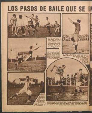 Los pasos de baile que se improvisan en el foot-ball [Fotografías]