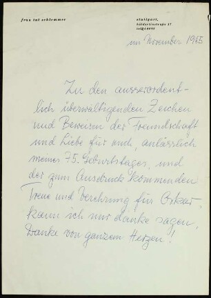 Zu den ausserordentlich überwältigenden Zeichen...