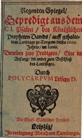 Regenten-Spiegel