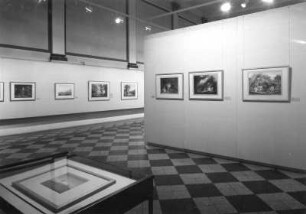 Dresden. Ausstellung "Natur und Heldenleben - Deutsche und Schweizer Zeichnungen der Goethezeit aus dem Bestand der Graphischen Sammlung Albertina in Wien" im Albertinum 28.03.-01.06.1998. Mosaiksaal