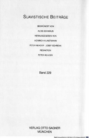 Die Zyklisierung lyrischer Texte bei Aleksandr A. Blok