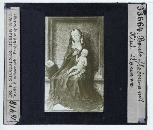 Bouts (Dierick), Sitzende Madonna mit Kind (Paris Louvre MI 734)