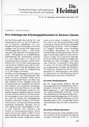 Nr. 12 - 97. Jahrgang, Neumünster, Dezember 1990