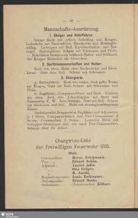 Mannschafts-Ausrüstung