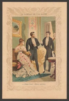 - ¡Gran Dios! ¡Estoy perdida! - [Ilustración para el anuncio de la publicación de "La vandiad de una madre y la perdición de una hija"]