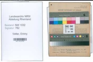 Entnazifizierung Emmy Vetter , geb. 16.06.1910 ()