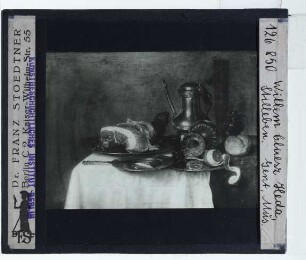 Heda, Stillleben mit Schinken und Brot (Gent MSK 1914-CU)