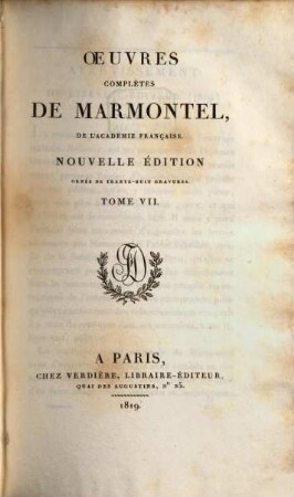 Oeuvres complètes de Marmontel, 7. Bélisaire