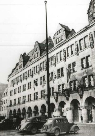 Nürnberg, Nürnberger Prozeß 1945/46, Justizpalast, Tagungsort des Internationalen Militärgerichtshofes