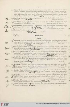 Textilien (Nr. 632-746)