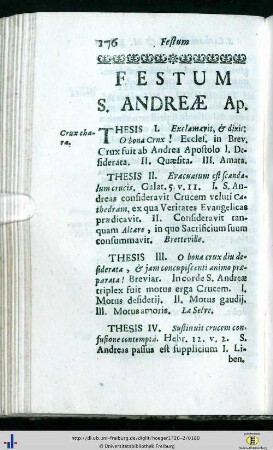 Festum S. Andreae Apost.