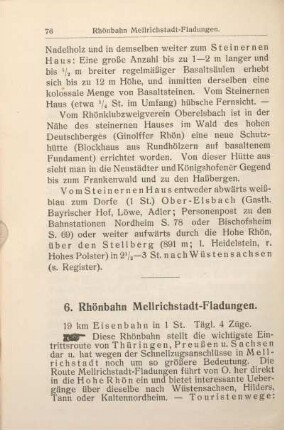 6. Rhönbahn Mellrichstadt-Fladungen.