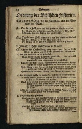 Ordnung der Biblischen Historien